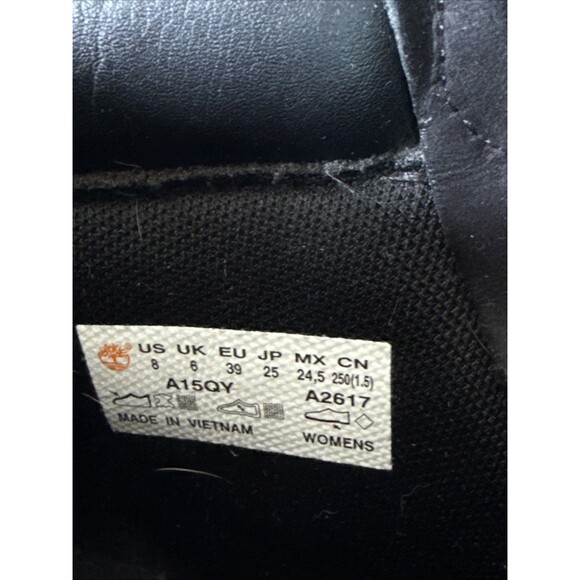 Timberland Waterville 6-Inch Double Collar Black Women's Boot  MSRP $139 sz 8 - Picture 2 of 8